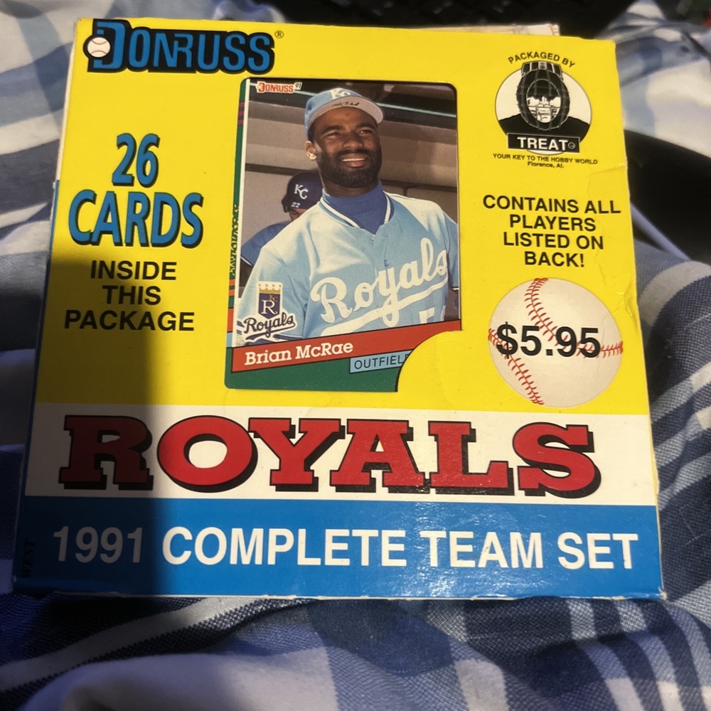 1991 Donruss Kansas City Royals  Team Set Baseball Trading Cards‎ MLB
